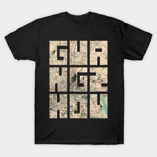 Guangzhou, USA City Map Typography - Vintage T-Shirt